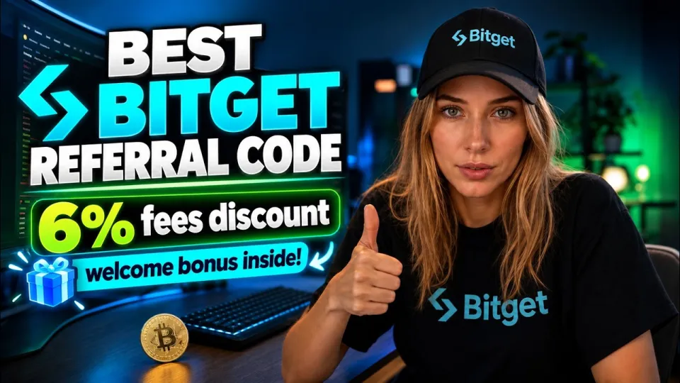 What does the Bitget referral code GET6K give new users when they sign up?